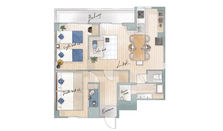 駅1分/水族館14分/50㎡/フルリノベーション/無料p/minato Marine Stay - Nagoya