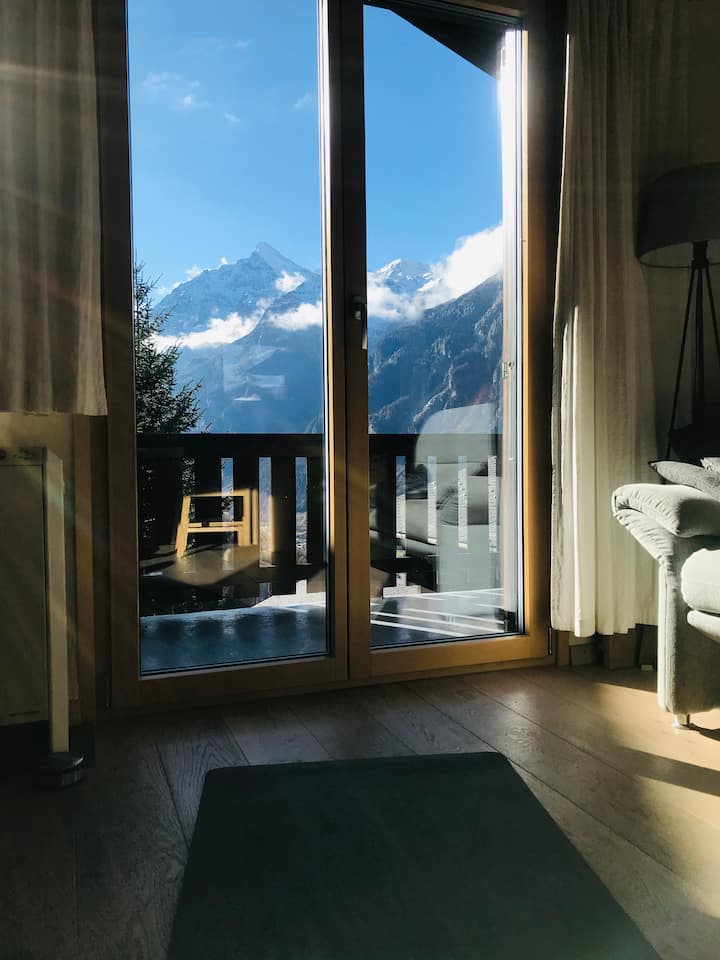 Chalet Riedegg With Sauna & Hot Tub - Grächen