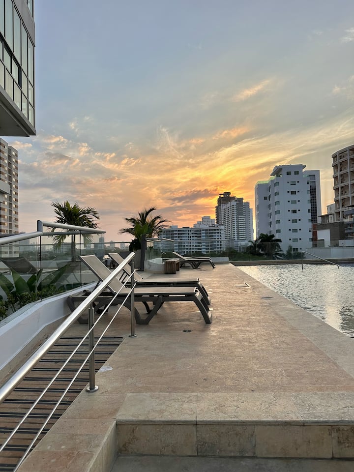 Moderno Apto- Ideal Para Familias-cerca Al Mar - Cartagena