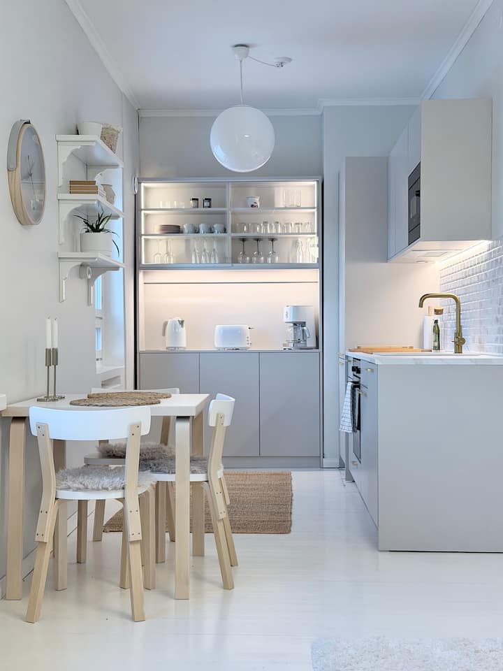 Bright And Beautiful Design Apartment - Lahti