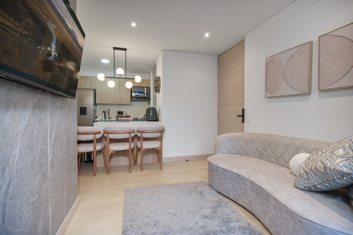 Image showcasing Modern 2-bedroom apartment with balcony in Poblado - Apartments for ...