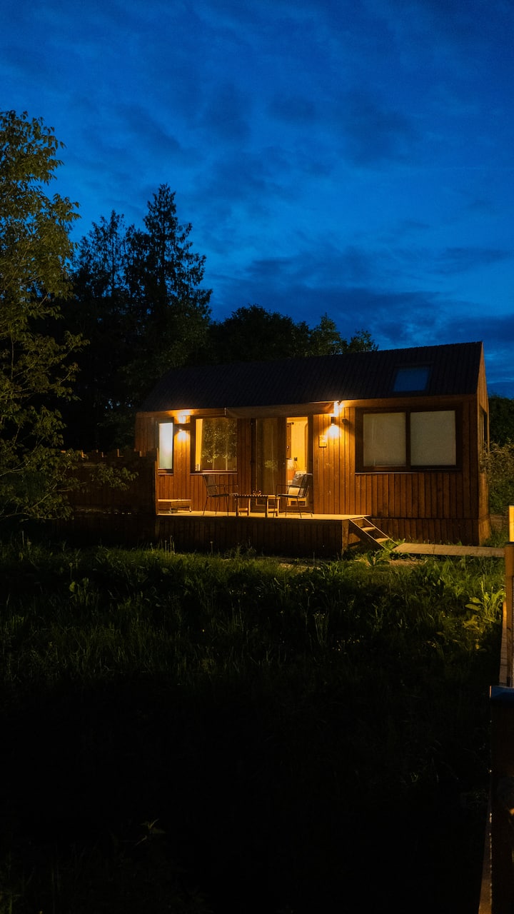 Tiny House Pampa Lodges Terracotta - Bain Nordique - Sarthe