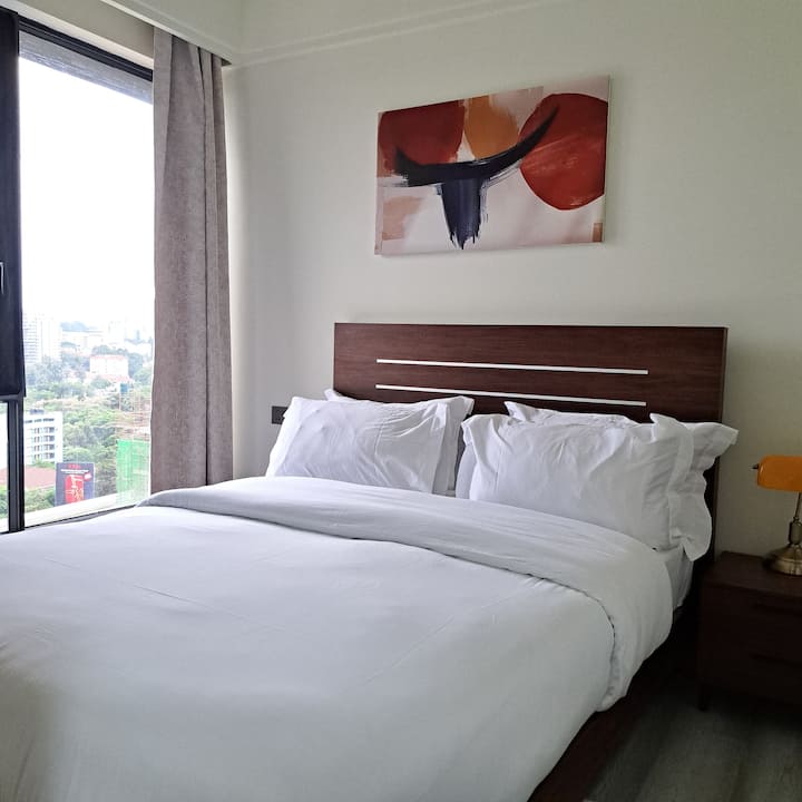 Naša 2. spavaća soba s prekrasnim pogledom na rift iz kreveta