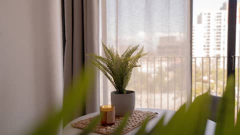 Top performing Airbnb: Comfortable and equipped studio in front of the Vespucio Mall in La Florida