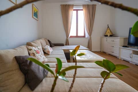Successful Airbnb property: APP Doria Vila House on beach, own Garden, Tax inc in Jagodje