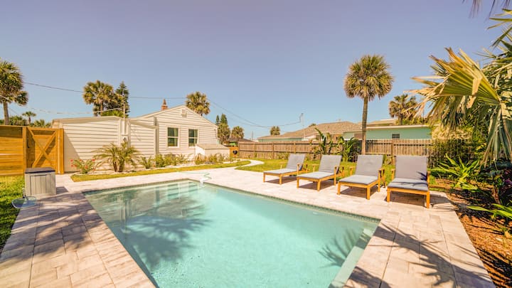 Aprés Sea - Heated Pool + 1 Block To Beach - New! - 세인트오거스틴