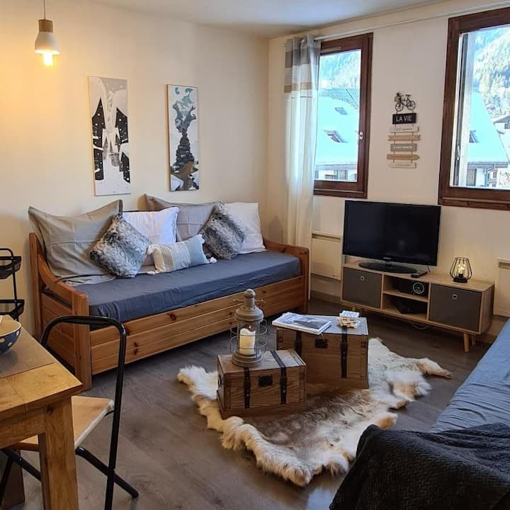 Grand Studio Centre De Chamonix Parking Couvert - Chamonix-Mont-Blanc