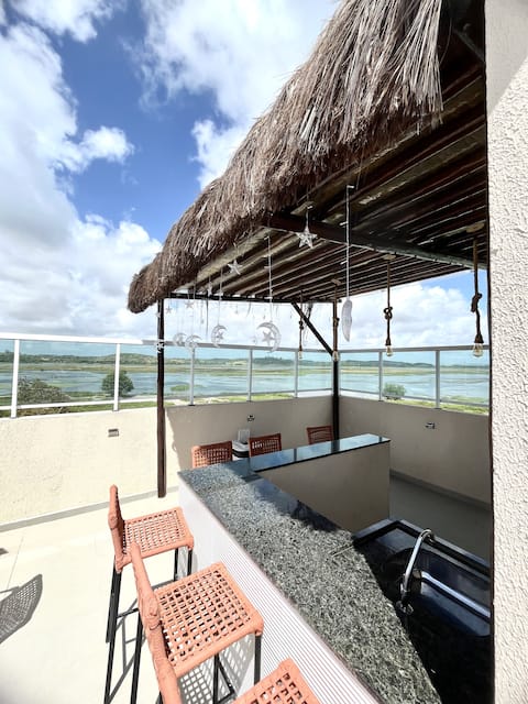 Top performing Airbnb: Rooftop with a view and pool • Near the village in Pernambuco