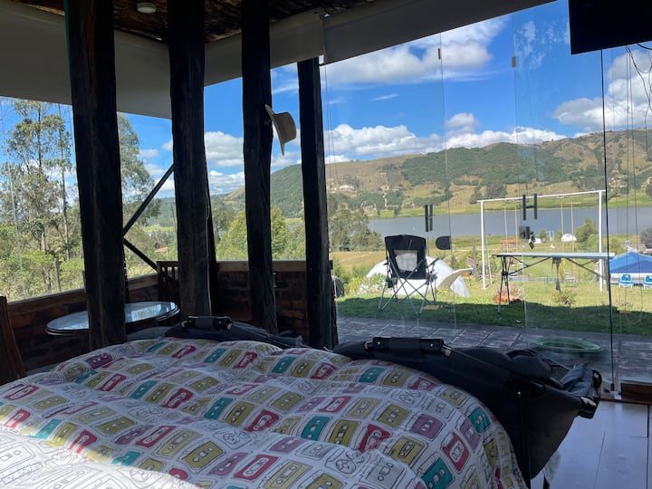 Cabaña De Cristal En El Mirador De La Laguna - Cucunubá