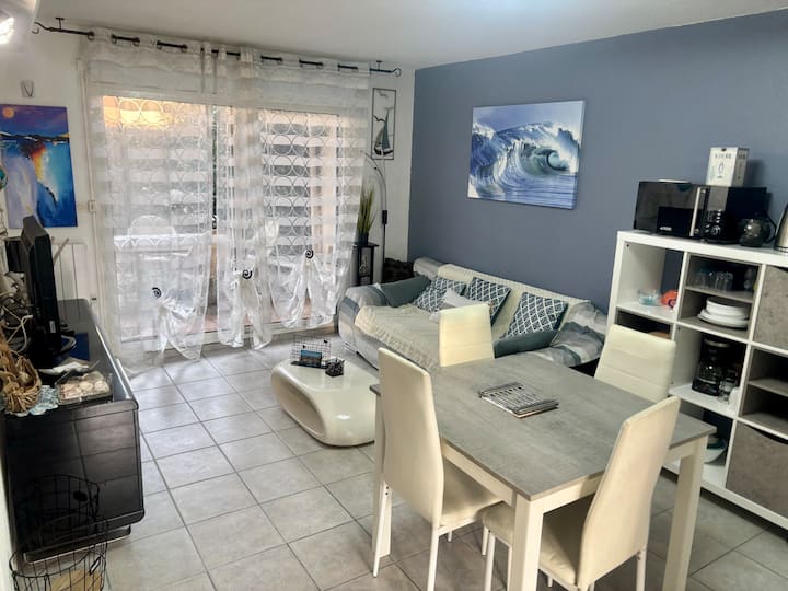 T2 Cabine Traversant, Parking, Piscine, Golf - Le Grau d'Agde