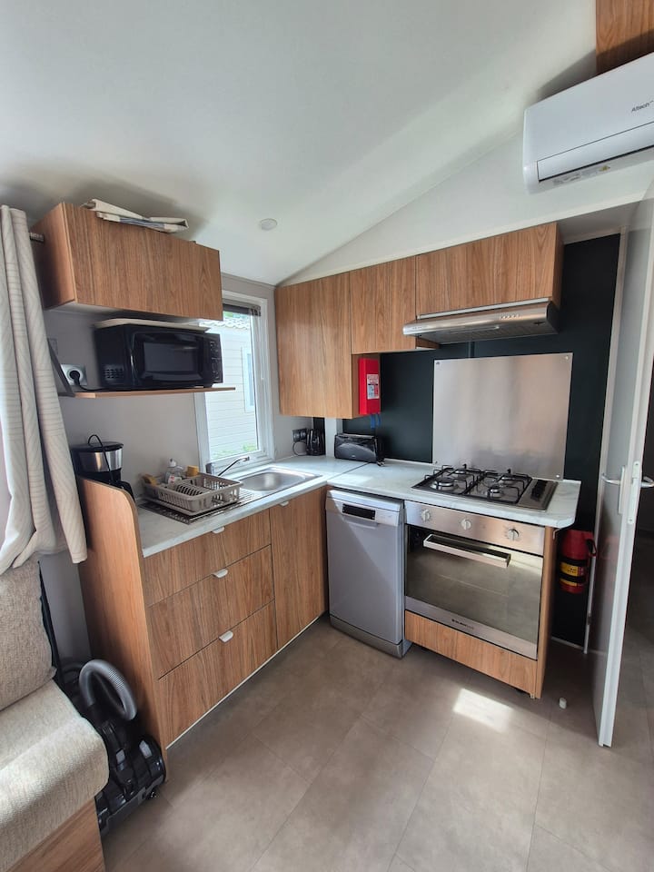 Mobil Home 3ch Climatisé Bois Masson 4* - Notre-Dame-de-Monts