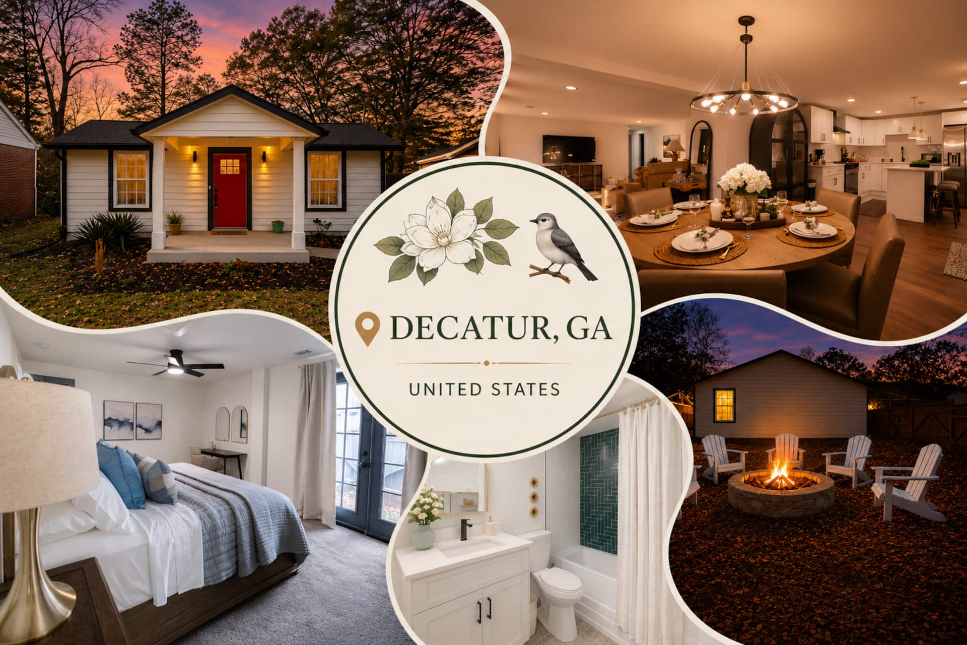 Modern Decatur Home | Fire Pit | 15 min Downtown