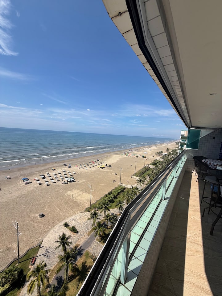 Apartamento Frente Mar, 3 Dormitórios! - Praia Grande