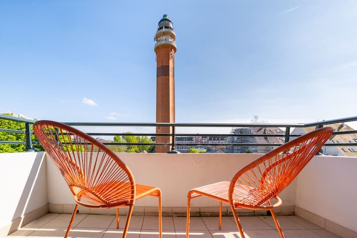 Appart Familial Au Cœur Du Touquet, Vue Sur Phare - Le Touquet-Paris-Plage