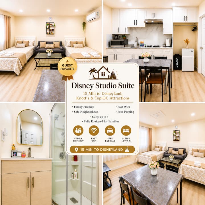 Modern Oc Studio Near Disney, Knotts & Beach - Huntington Beach, CA