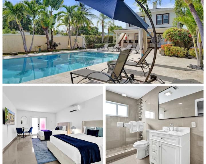 Lake Worth Suite W/ 2 Queen Beds & Pool - Lake Worth, FL