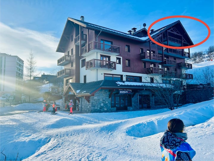 Appartement Au Pied Des Pistes Avec Piscine - Le Corbier