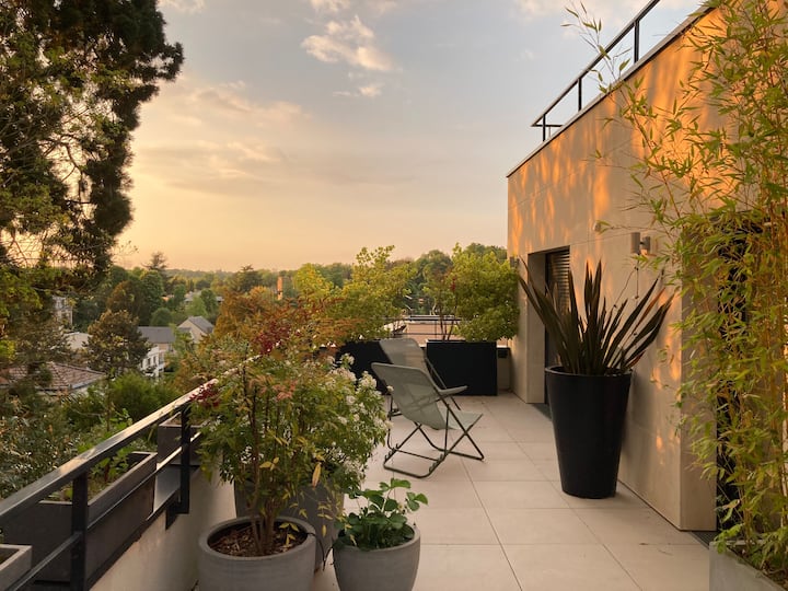 Duplex Familial D'exception - Forêt & Jacuzzi - Ville-d'Avray