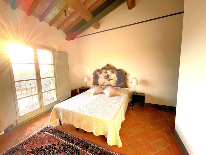 Bed can be configured as a queen bed or as two singles