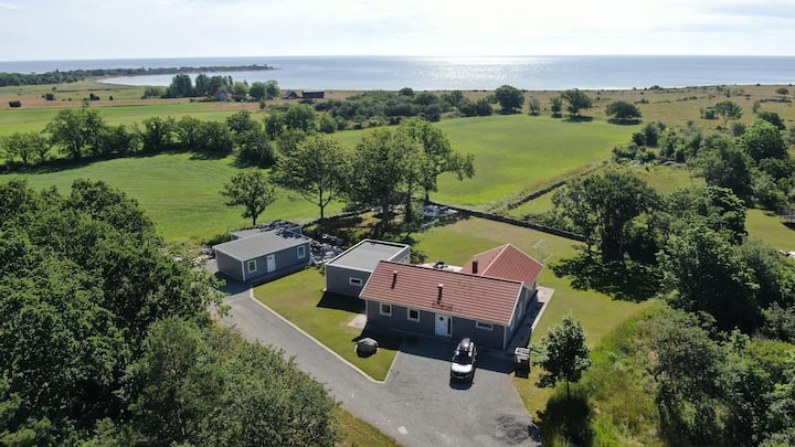 Two new cottages with sea view, 18 beds