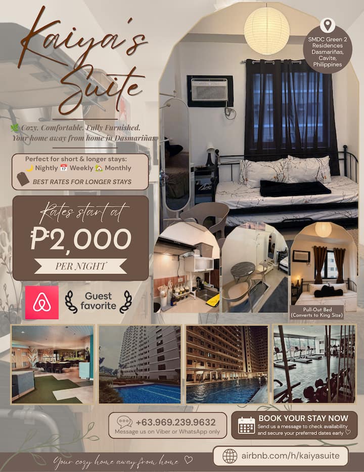 Green 2 Residences  Studio  Condo  Dasma Cavite - Dasmariñas