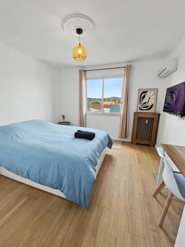 Appart Cosy - 3 Chambres à 5 Min De La Plage - Antibes