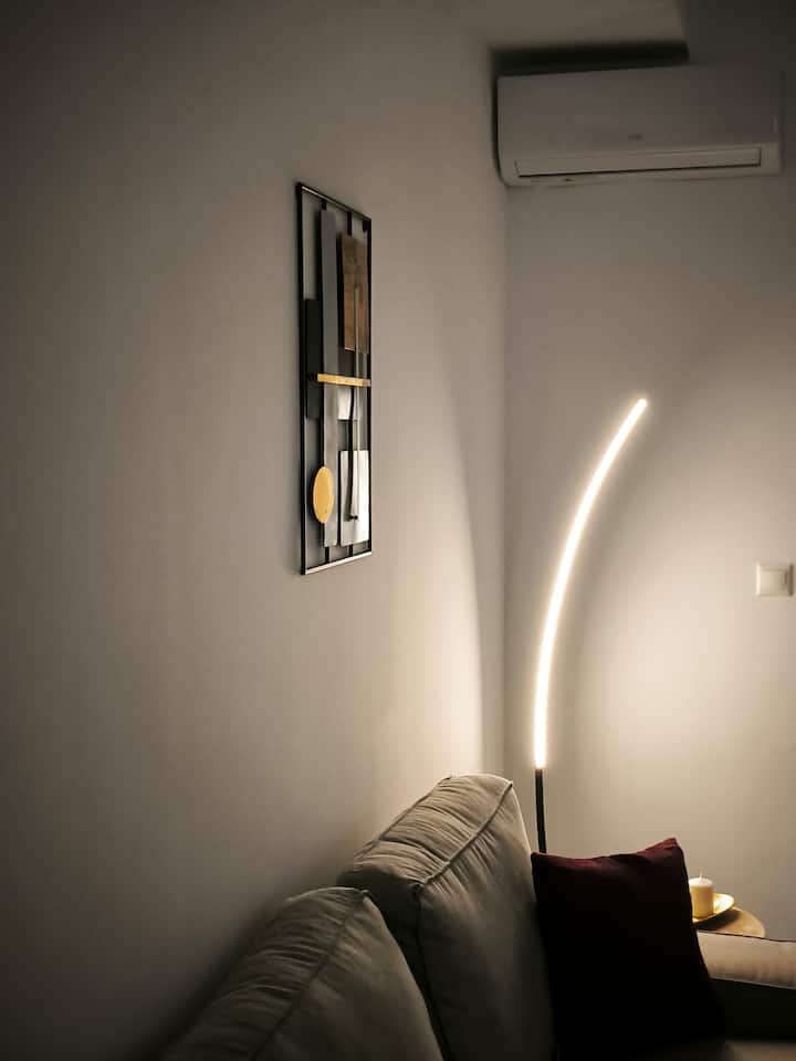 Apartment With Private Veranda & City View - Agios Nikolaos