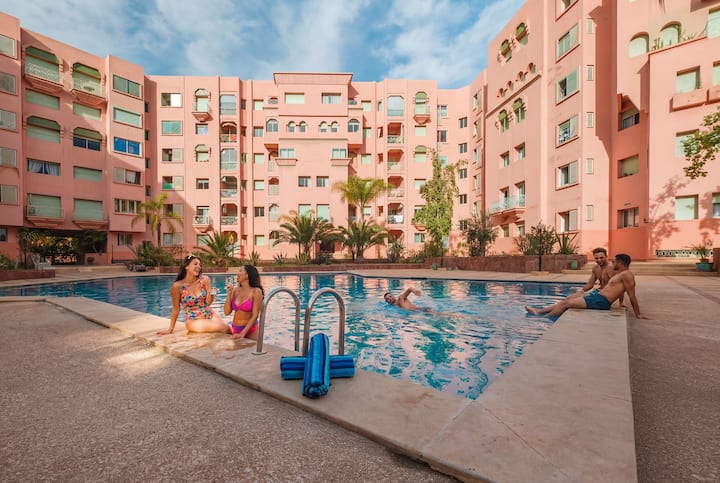 Luxury 2br - Panoramic View City Center M6 Avenue - Marrakech