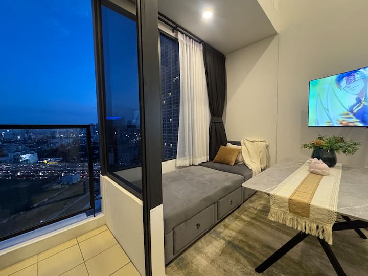 <322>rama9 Duplex Condo/rca/bkk Hospital/max4ppl - Bangkok