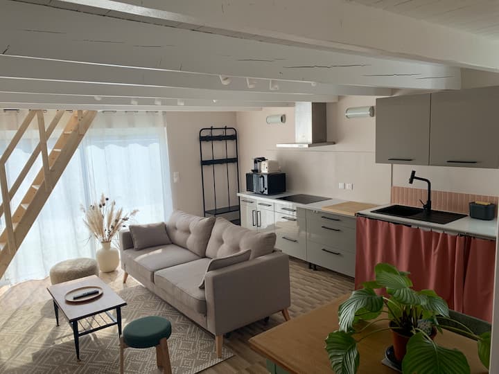 Maison-studio Avec Mezzanine Au Calme, Bien Située - Saint-Étienne-de-Montluc