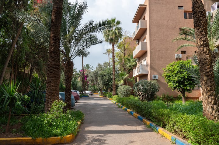 Studio Face Des Jardins Maj Clim/parking Free - Marrakesh