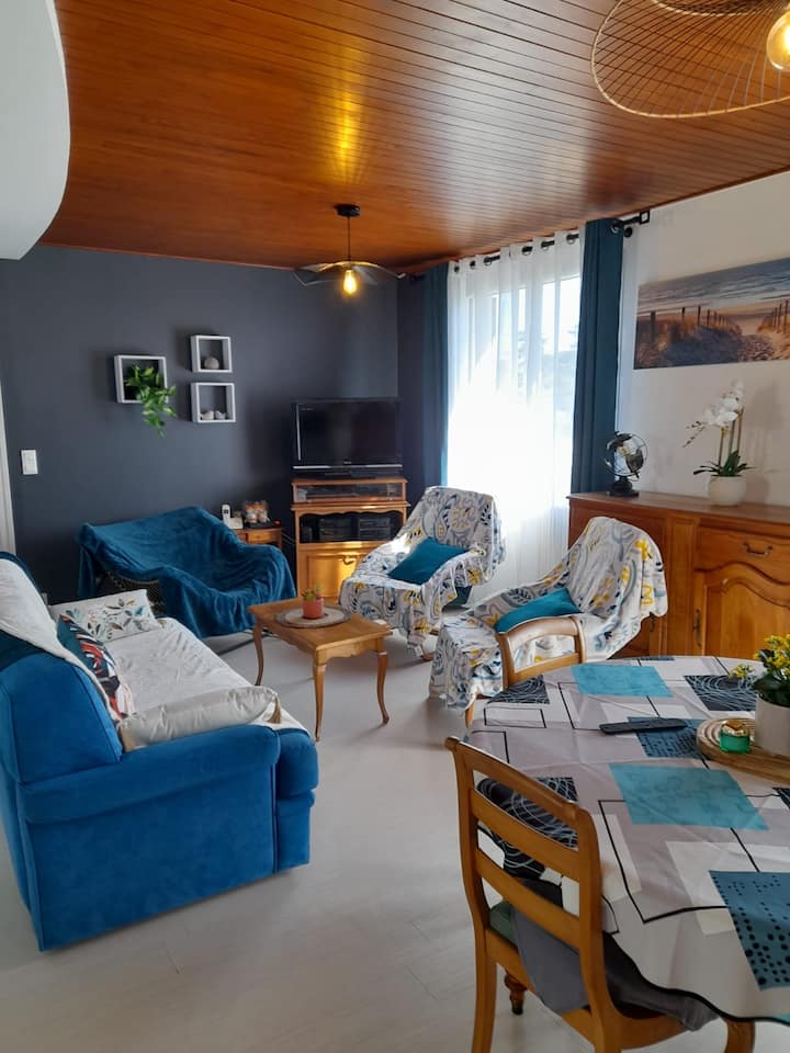 Maison En Bord De Mer | Piscine & Jacuzzi | 6 Pers - Plage Hauteville-sur-Mer
