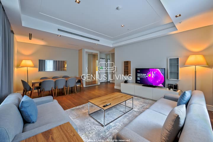 Altair | Elegant Designed 4BR Apt | Pool | 147m²