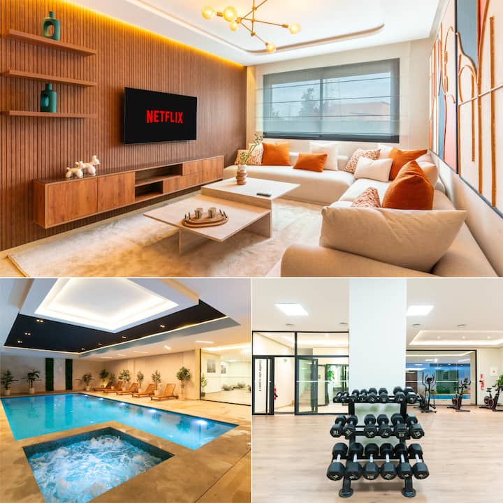 Digital Nomads | Luxe 2 Ch Piscine & Fitness - Marrakech
