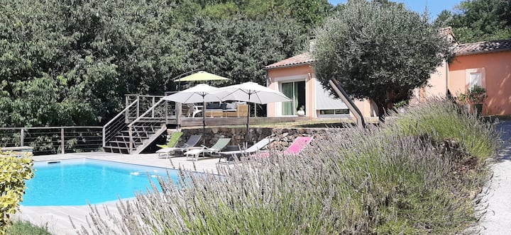 Laubado Dou Villa 6 Pers. Avec Piscine - Les Vans