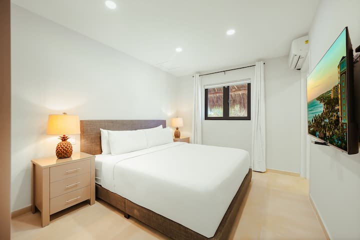 Bedroom 6 with ensuite, large closet and 55" TV