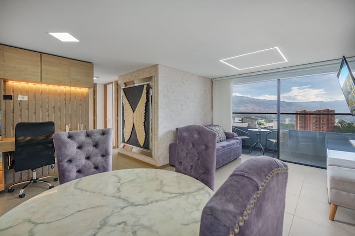 Luxury Apt/10mn Provenza+jacuzzi+views+pool+ac - Medellín