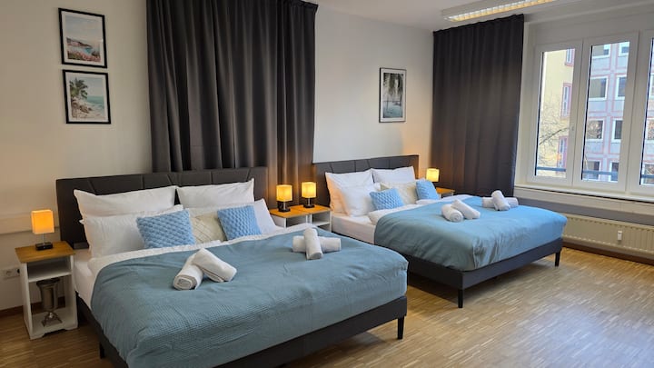 dos acogedoras camas tamaño king