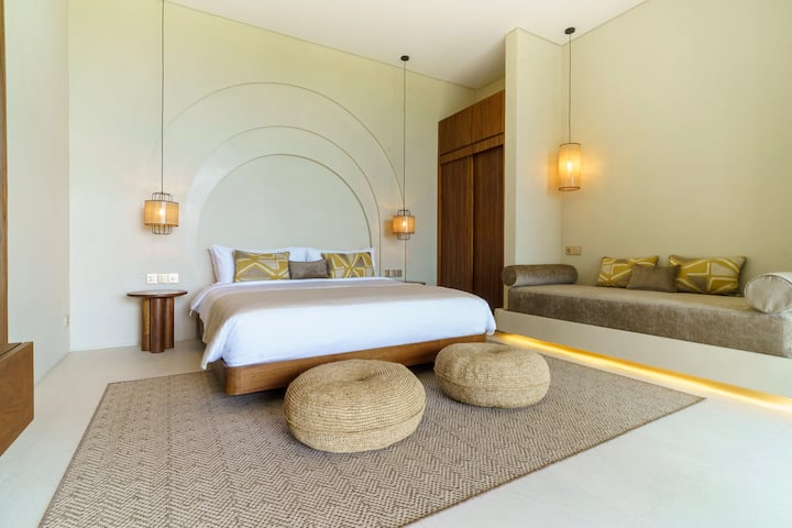 Dormitorio principal 1 cama grande y decoración suble - cama de día 