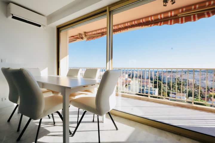 Blue Dream:splendide F4, Piscine, Vue Mer, Parking - Antibes