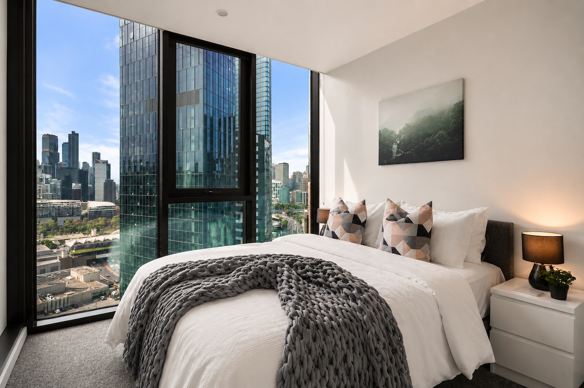 212 BILL BALLANビルバラン　ミッジエアルームSV/BK Modern 2BR Skyline Southbank |Crown| Pool Gym Spa - Apartments for