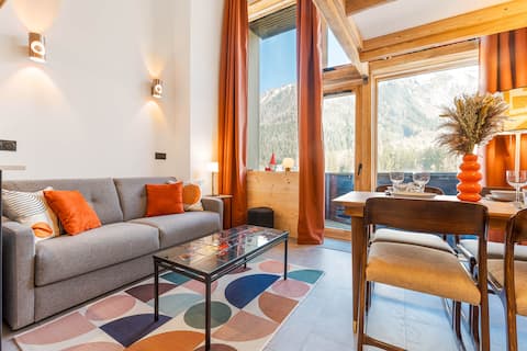 Renovated Duplex | 300 m Grands Montets | Mountain View