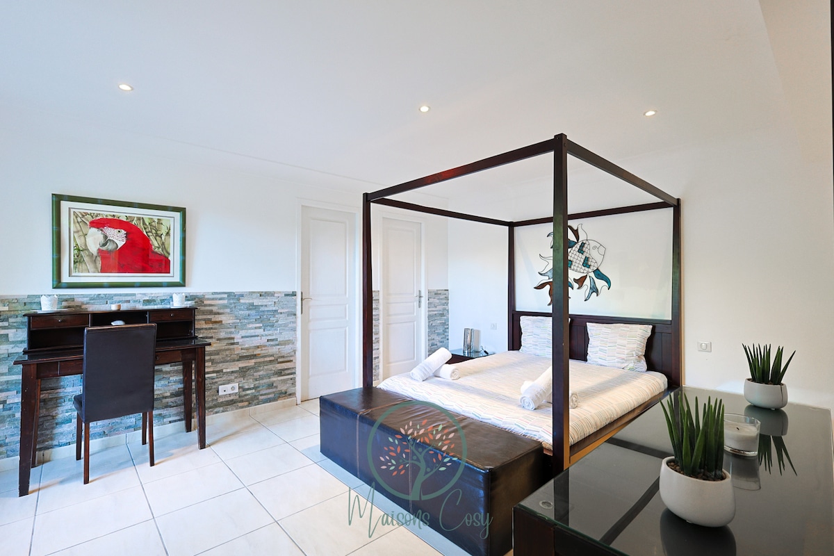 Ето снимка на спалнята на двата апартамента, които са еднакви