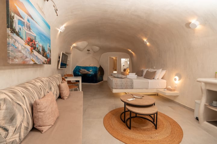 Cozy Cave Suite With Sea View | Infinity Pool - Griechenland