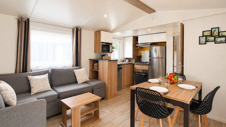 Nacre : Mobilhome 6 Pers Camping 4* Clim Linge - Saint-Hilaire-de-Riez