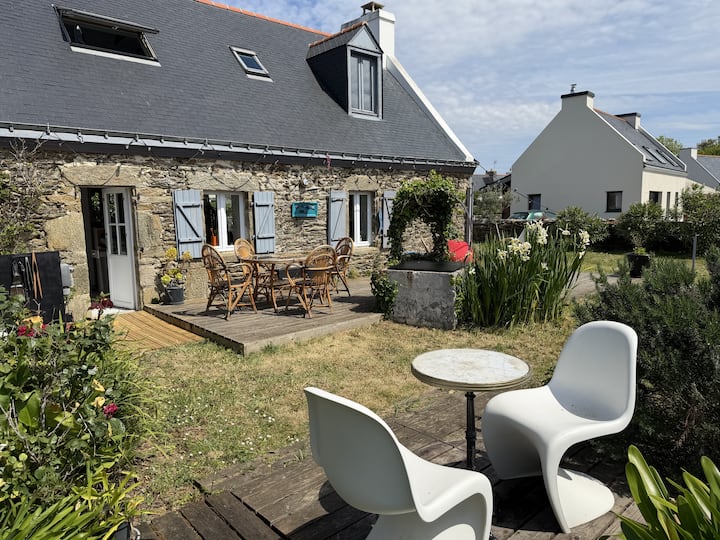 Maison Typique - Vue Sur Lande - Île de Groix