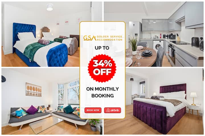 Stylish Stay|work Trip|parking|sleeps 5|fast Wi-fi - 일퍼드