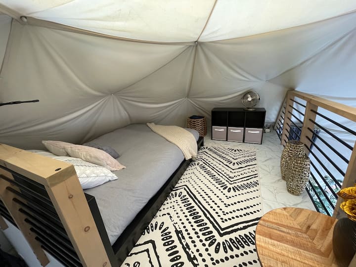 Loft has lots of space and most can stand up comfortably