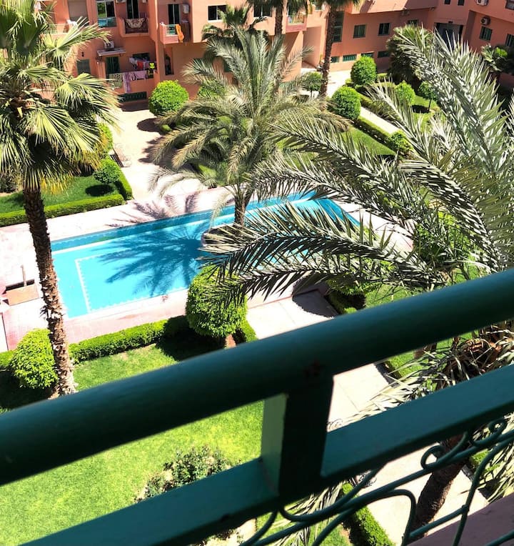 Vue Piscine & Jardin | Terrasse & Calme - Marrakech