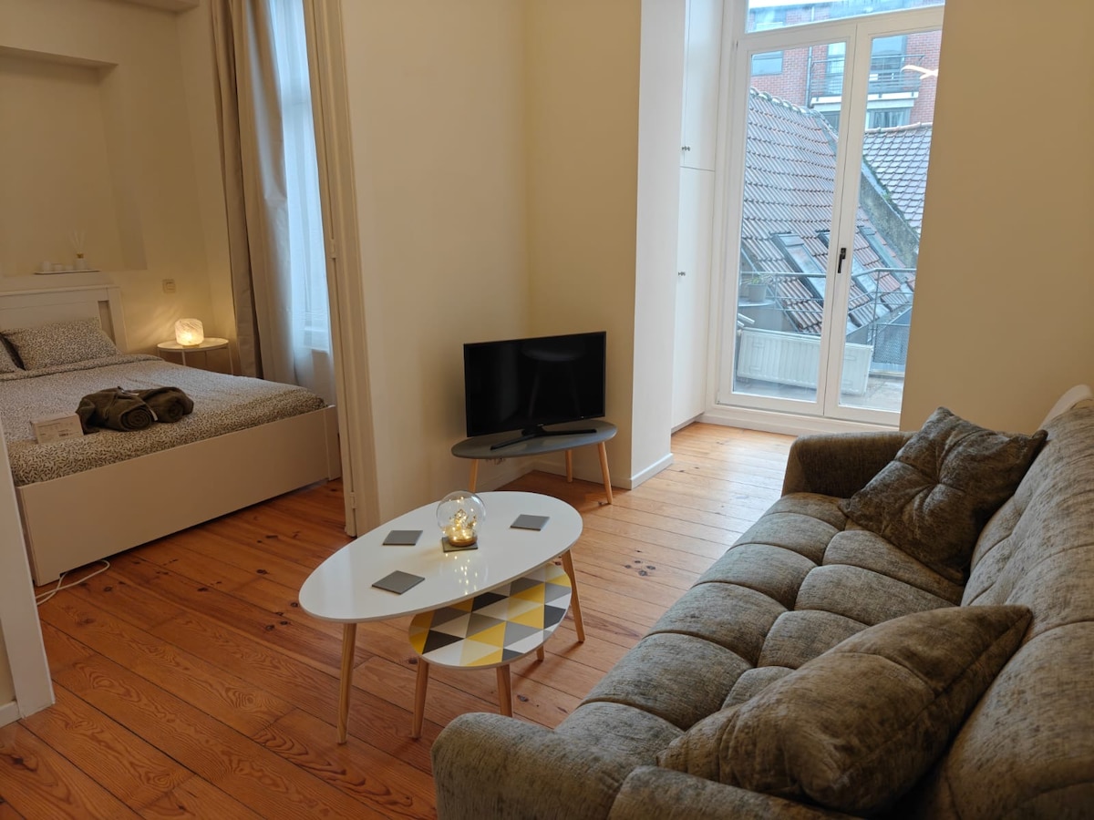 Popular Airbnb listing: Cozy & chic – 1 bedroom, 4 people, in the center in Bruxelles Brussel